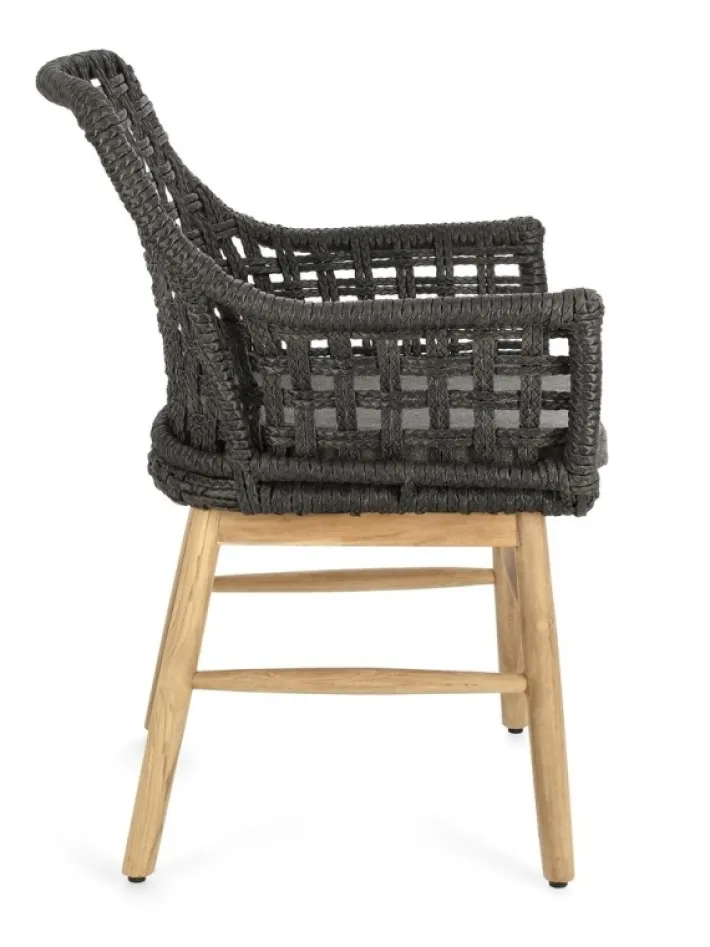 Bizzotto Sedie>SEDIA IN ALLUMINIO NERA - WILSON