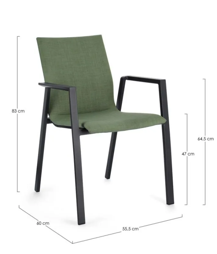 Bizzotto Sedie>SEDIA IN ALLUMINIO OLIVE JX55 - ODEON