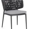 Bizzotto Sedie>SEDIA IN CORDA ANTRACITE WG21 - NOELIA