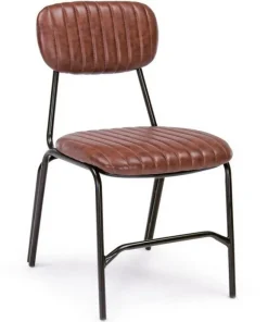 Bizzotto Sedie>SEDIA IN ECOPELLE ARANCIO - DEBBIE