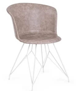 Bizzotto Sedie>SEDIA IN ECOPELLE BEIGE - LOFT