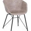 Bizzotto Sedie>SEDIA IN ECOPELLE BEIGE - WARHOL