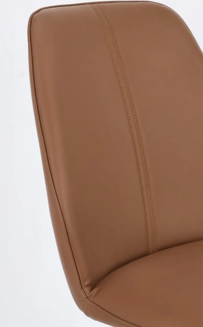 Bizzotto Sedie>SEDIA IN ECOPELLE COGNAC - MAXWELL