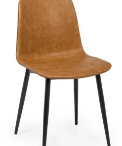 Bizzotto Sedie>SEDIA IN ECOPELLE COLOR CUOIO - KYRA