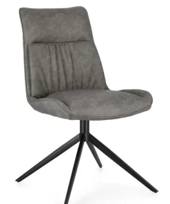 Bizzotto Sedie>SEDIA IN ECOPELLE GRIGIO - JORDAN