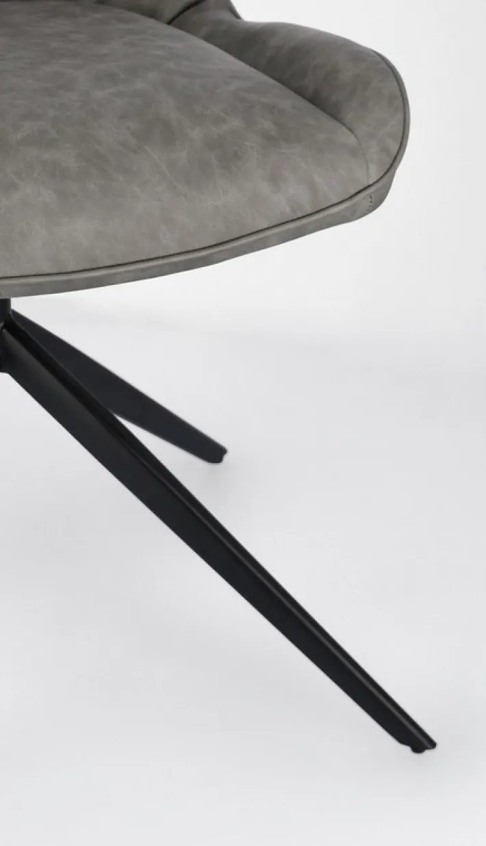 Bizzotto Sedie>SEDIA IN ECOPELLE GRIGIO - JORDAN