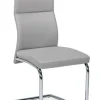 Bizzotto Sedie>SEDIA IN ECOPELLE GRIGIO CHIARO - THELMA
