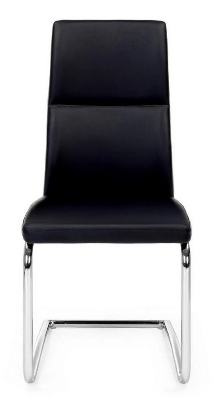 Bizzotto Sedie>SEDIA IN ECOPELLE NERA - THELMA