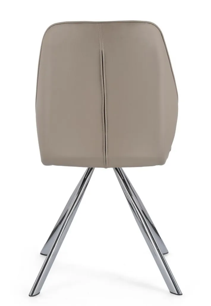 Bizzotto Sedie>SEDIA IN ECOPELLE TORTORA - MAXWELL