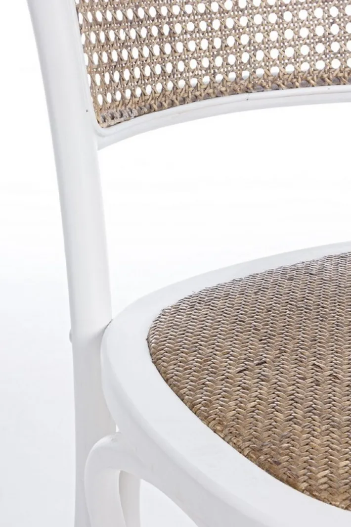 Bizzotto Sedie>SEDIA IN LEGNO BIANCA - CARREL