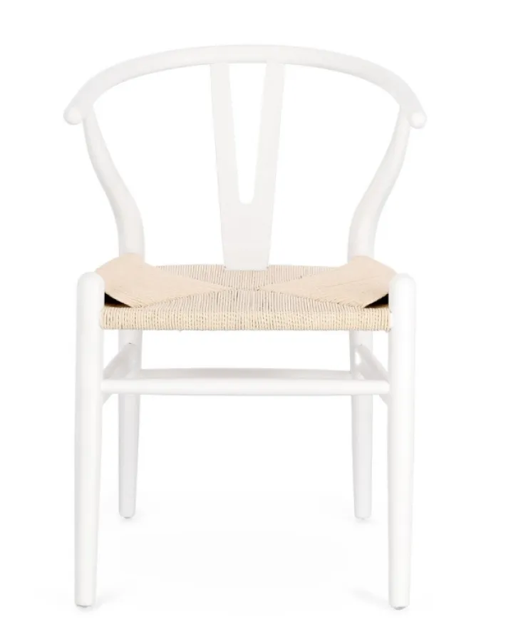 Bizzotto Sedie>SEDIA IN LEGNO BIANCO - ARTAS