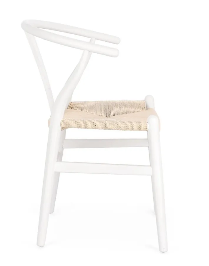 Bizzotto Sedie>SEDIA IN LEGNO BIANCO - ARTAS