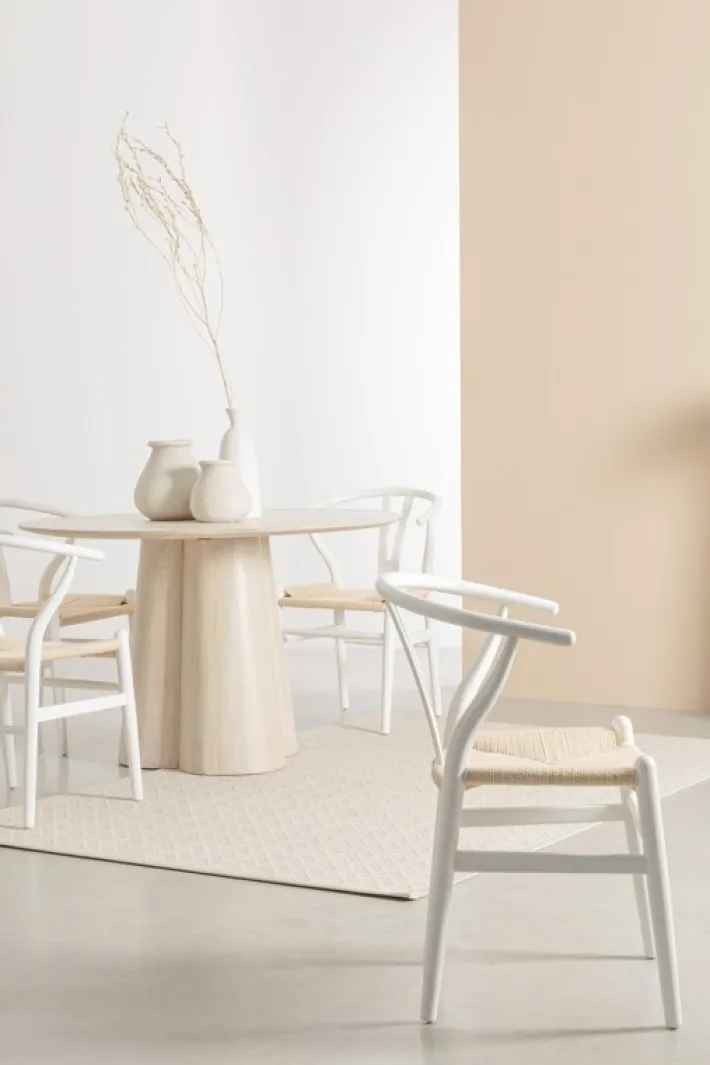 Bizzotto Sedie>SEDIA IN LEGNO BIANCO - ARTAS