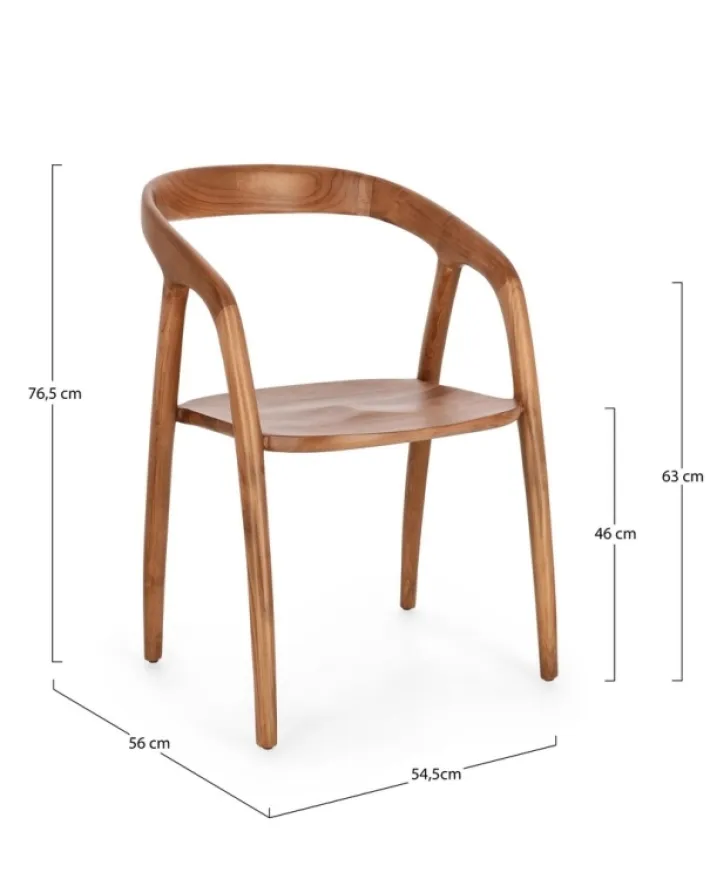 Bizzotto Sedie>SEDIA IN LEGNO NATURALE - DOTTY