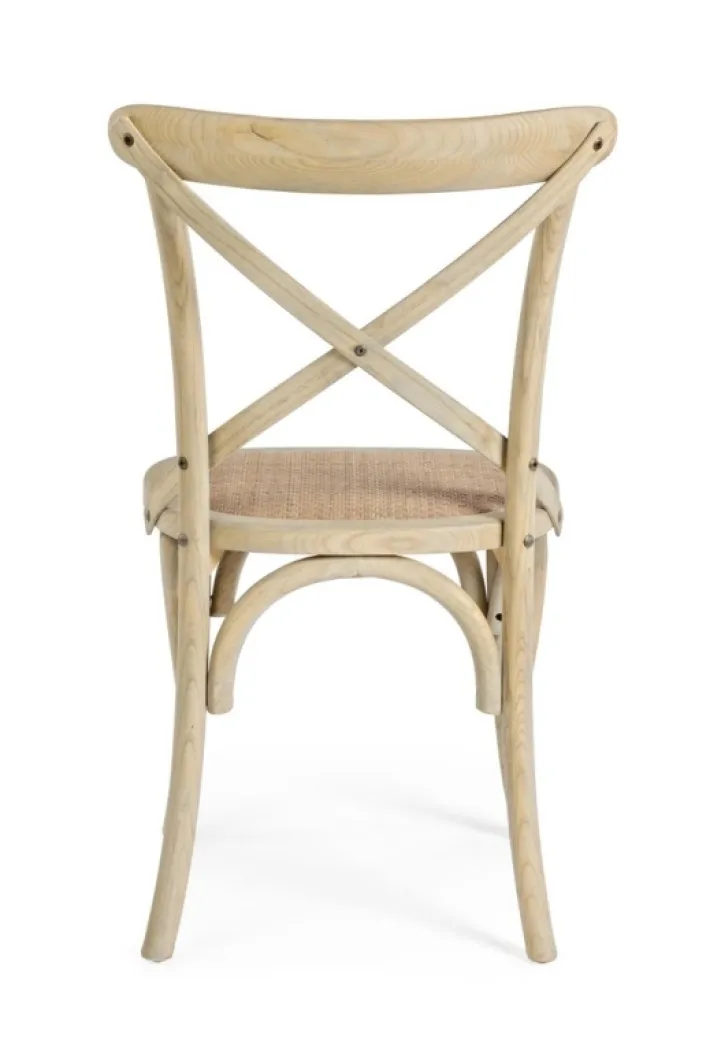 Bizzotto Sedie>SEDIA IN LEGNO NATURALE - CROSS