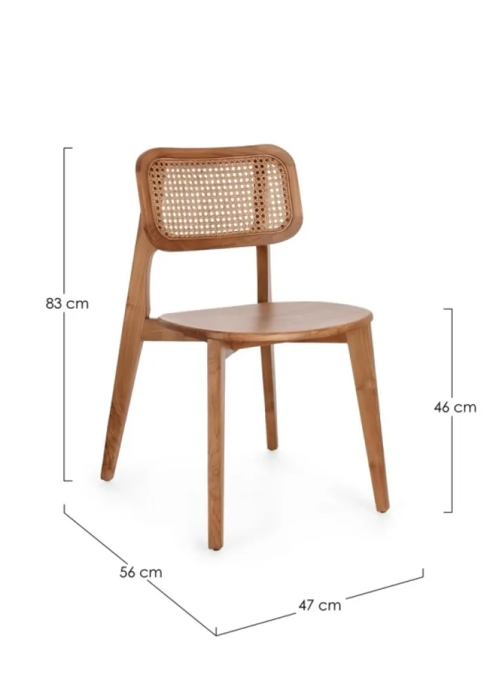 Bizzotto Sedie>SEDIA IN LEGNO NATURALE - ABBY