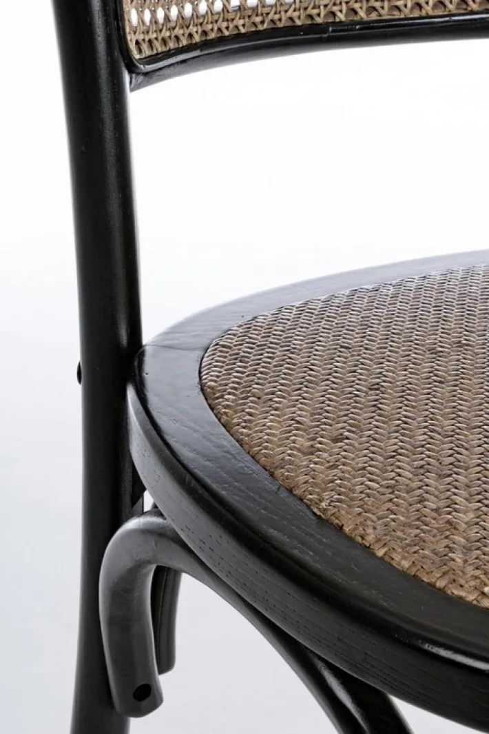 Bizzotto Sedie>SEDIA IN LEGNO NERA - CARREL
