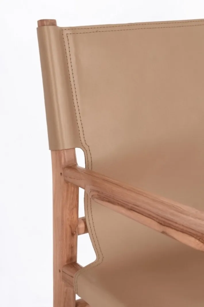 Bizzotto Sedie>SEDIA IN PELLE CON BRACCIOLI TORTORA - CAROLINE