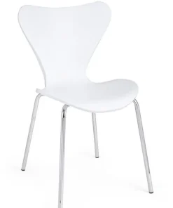 Bizzotto Sedie>SEDIA IN PLASTICA BIANCA - TESSA