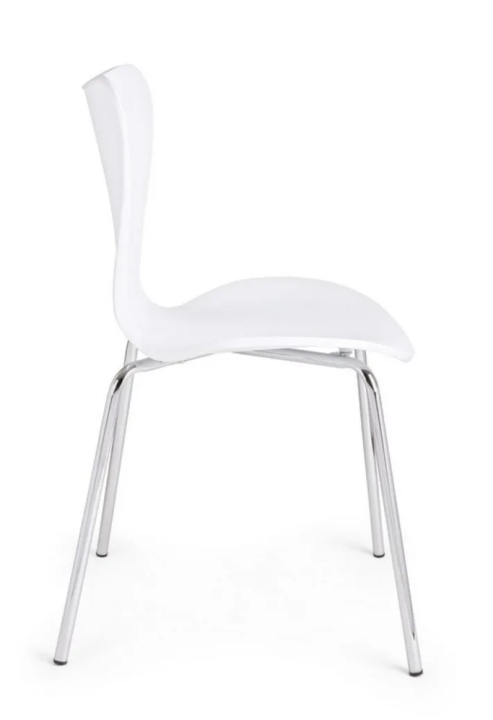 Bizzotto Sedie>SEDIA IN PLASTICA BIANCA - TESSA