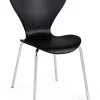 Bizzotto Sedie>SEDIA IN PLASTICA NERA - TESSA