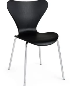Bizzotto Sedie>SEDIA IN PLASTICA NERA - TESSA