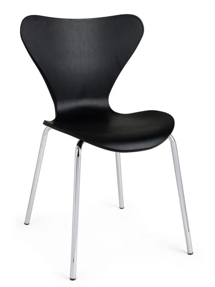 Bizzotto Sedie>SEDIA IN PLASTICA NERA - TESSA