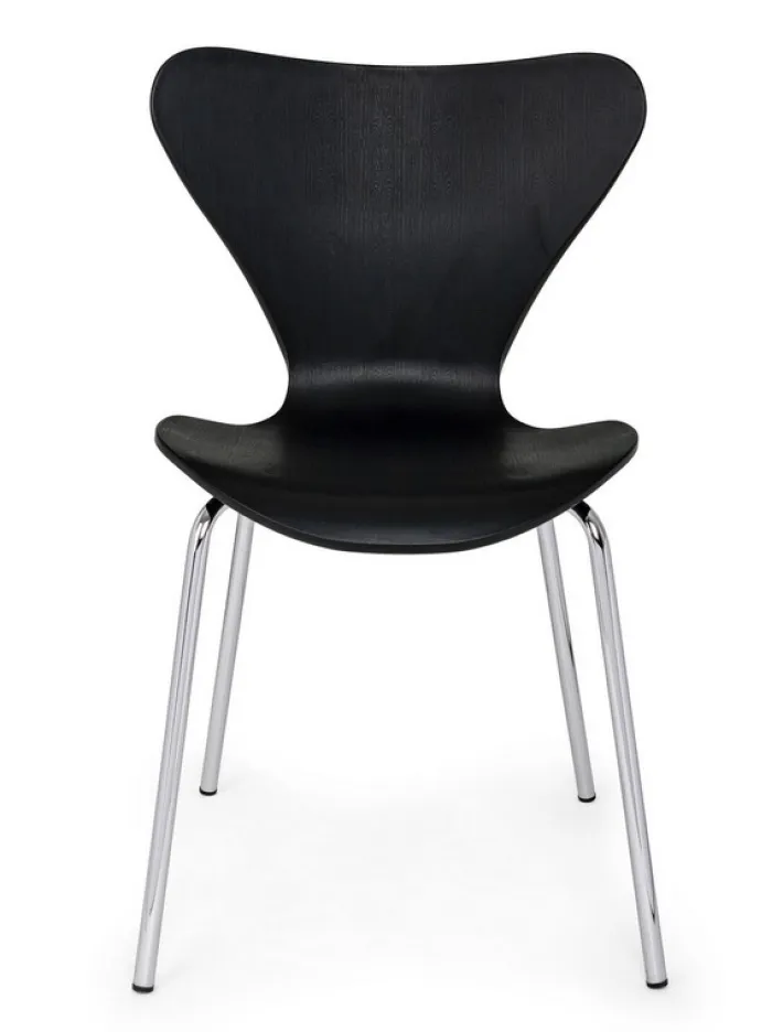 Bizzotto Sedie>SEDIA IN PLASTICA NERA - TESSA