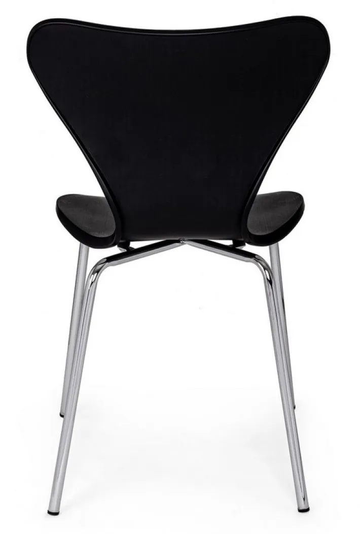 Bizzotto Sedie>SEDIA IN PLASTICA NERA - TESSA