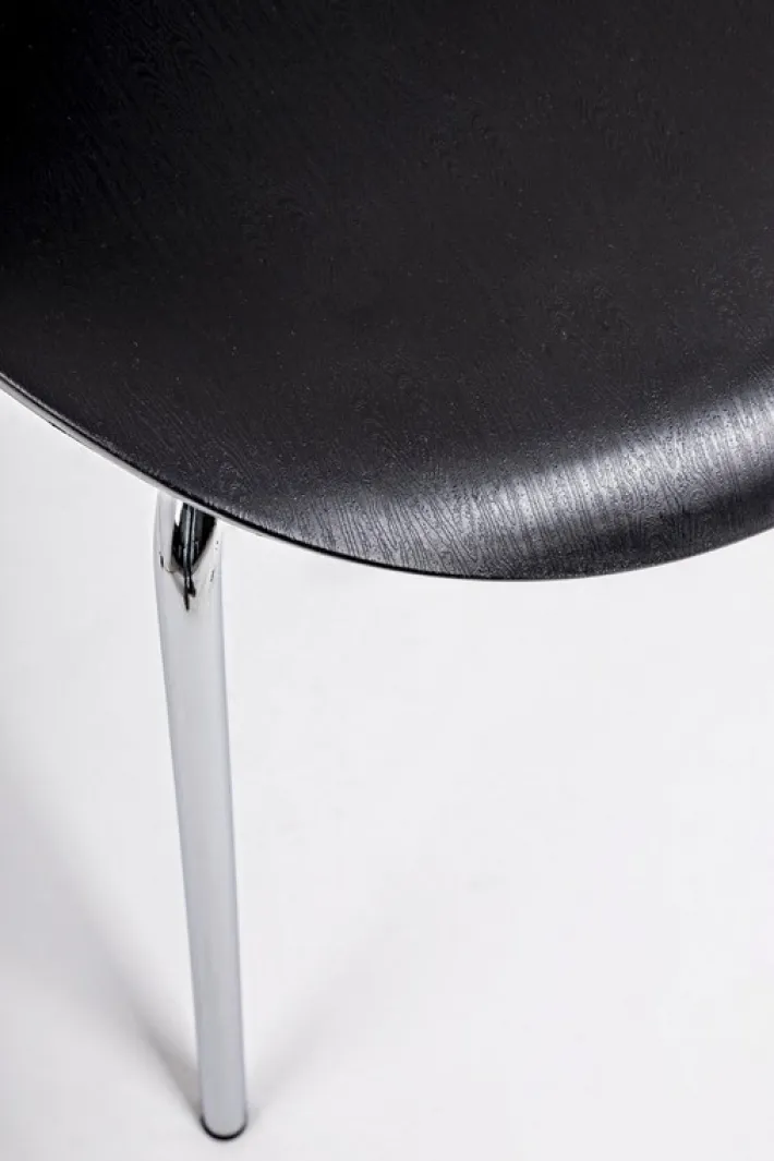 Bizzotto Sedie>SEDIA IN PLASTICA NERA - TESSA