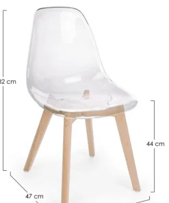 Bizzotto Sedie>SEDIA IN PLASTICA TRASPARENTE - EASY