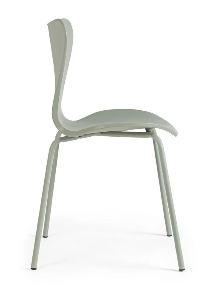 Bizzotto Sedie>SEDIA IN PLASTICA VERDE - TESSA