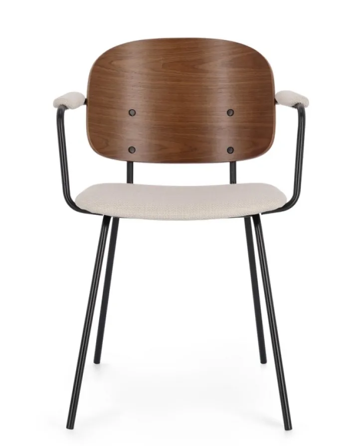 Bizzotto Sedie>SEDIA IN TESSUTO BEIGE - SIENNA
