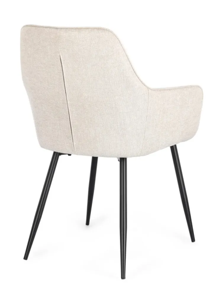 Bizzotto Sedie>SEDIA IN TESSUTO BEIGE- CORA