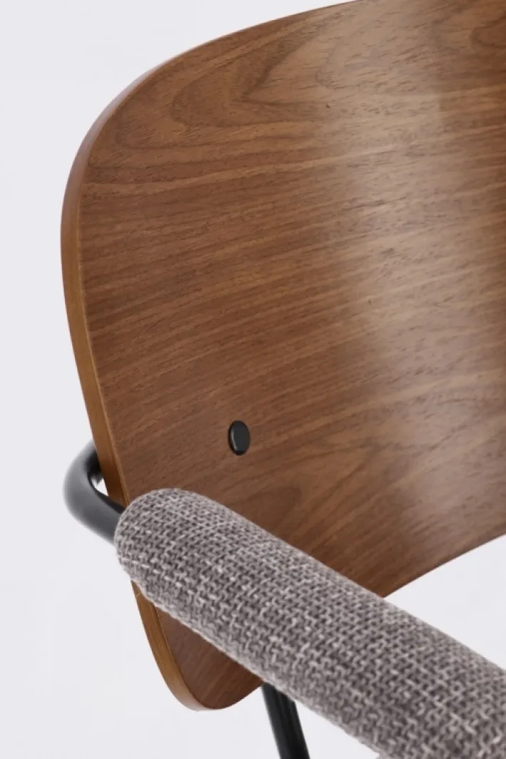Bizzotto Sedie>SEDIA IN TESSUTO GRIGIO - SIENNA
