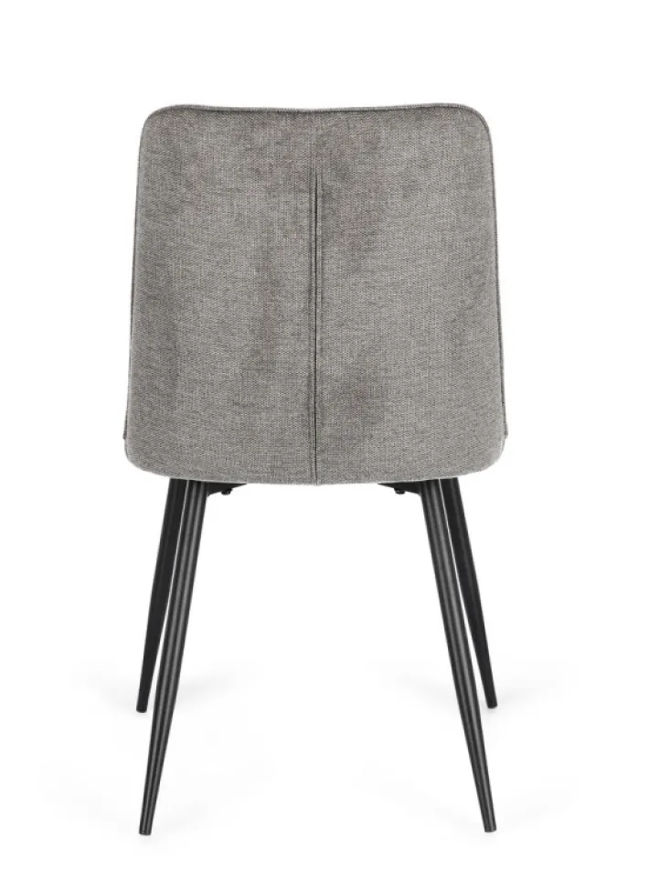 Bizzotto Sedie>SEDIA IN TESSUTO GRIGIO SCURO - CORA