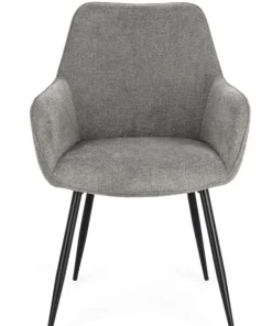 Bizzotto Sedie>SEDIA IN TESSUTO GRIGIO SCURO - CORA