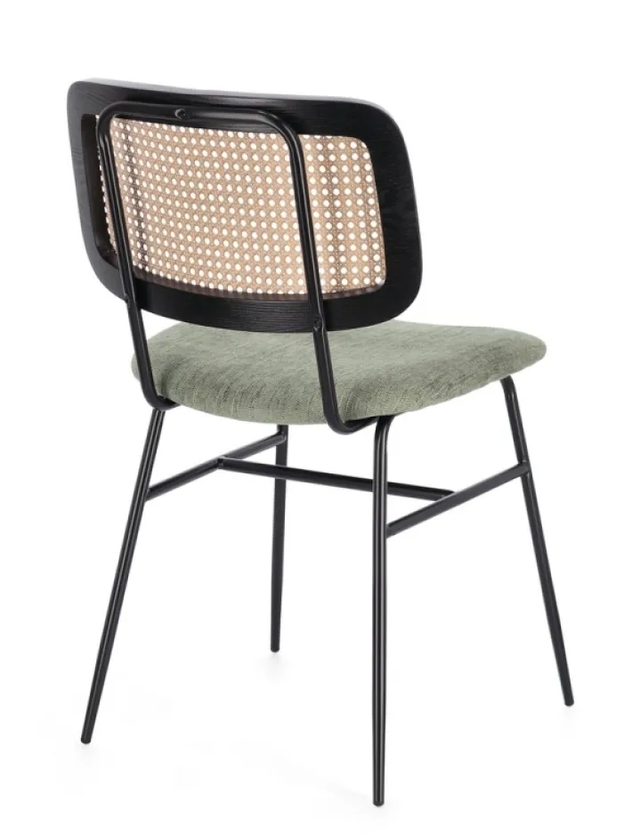 Bizzotto Sedie>SEDIA IN TESSUTO VERDE - GLENNA