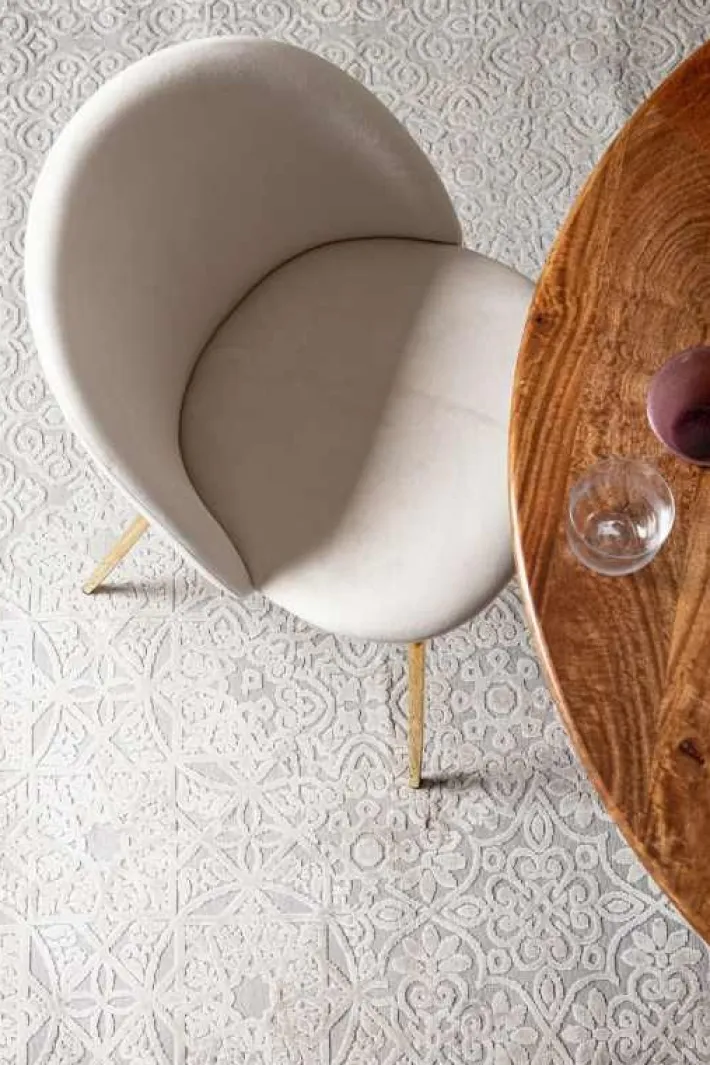 Bizzotto Sedie>SEDIA IN VELLUTO BIANCO - TANYA