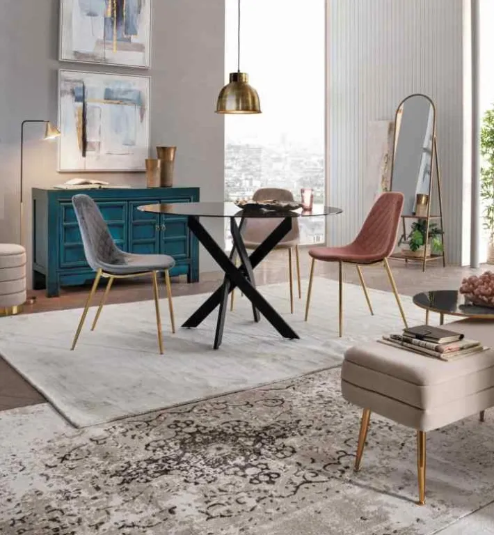 Bizzotto Sedie>SEDIA IN VELLUTO ROSA - TERRY