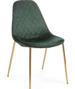 Bizzotto Sedie>SEDIA IN VELLUTO VERDE - TERRY