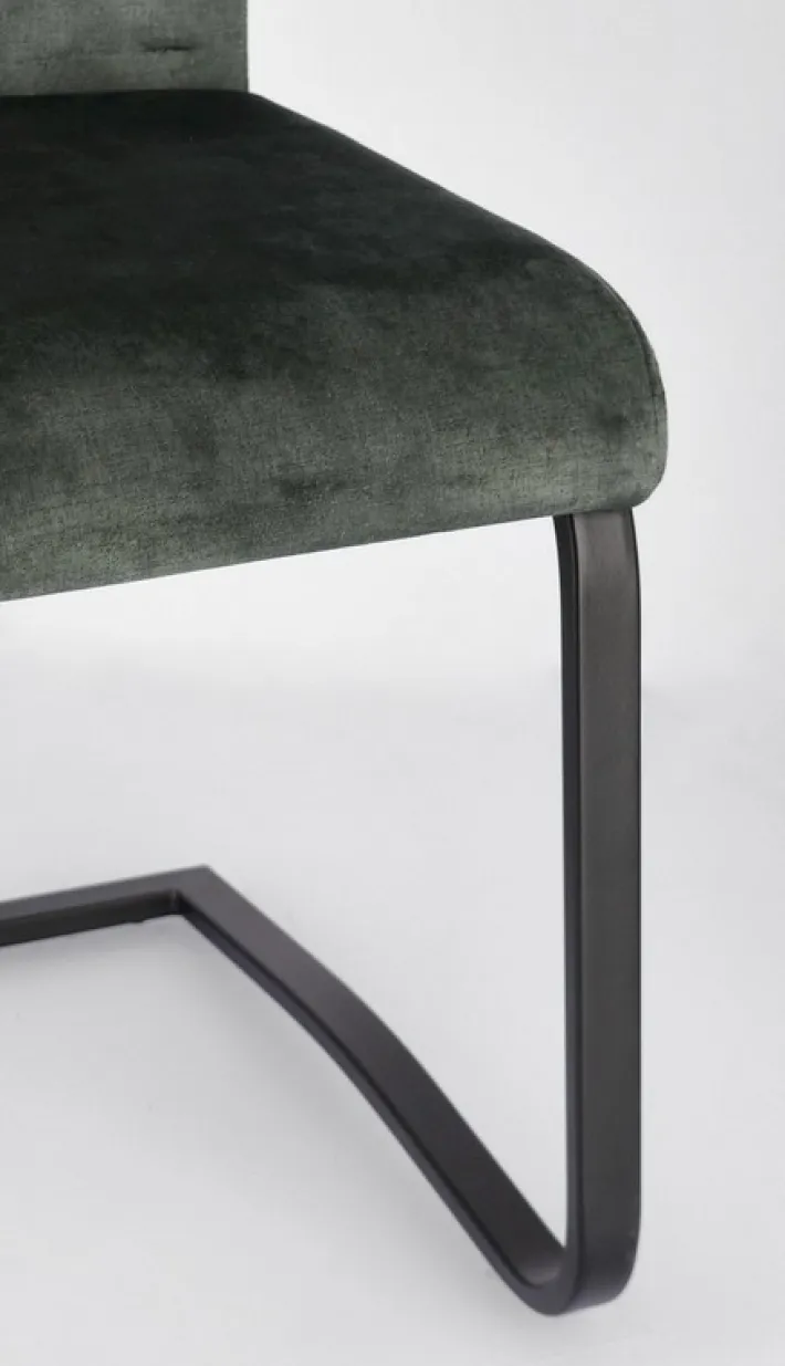 Bizzotto Sedie>SEDIA IN VELLUTO VERDE SCURO - KENNETH