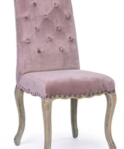 Bizzotto Sedie>SEDIA IN VELLUTO WOODROSE - DIVA