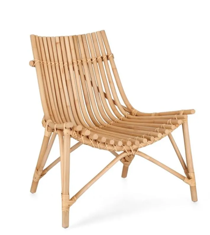 Bizzotto Poltrone E Chaise Longue>SEDIA LOUNGE MENENDEZ NATURALE