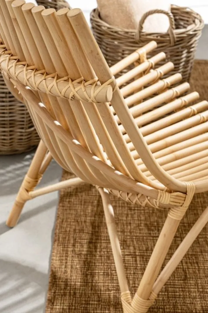 Bizzotto Poltrone E Chaise Longue>SEDIA LOUNGE MENENDEZ NATURALE