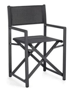 Bizzotto Sedie>SEDIA REGISTA IN ALLUMINIO GRIGIO SCURO - TAYLOR