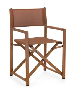 Bizzotto Sedie>SEDIA REGISTA IN ALLUMINIO PECAN - TAYLOR