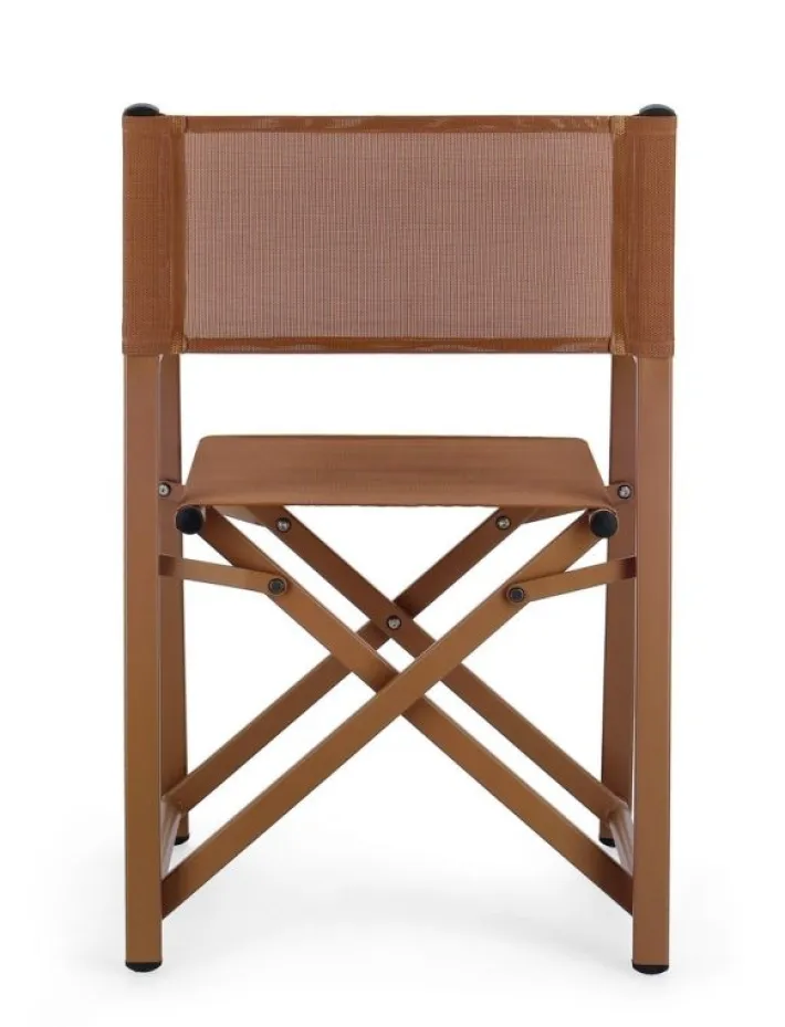 Bizzotto Sedie>SEDIA REGISTA IN ALLUMINIO PECAN - TAYLOR