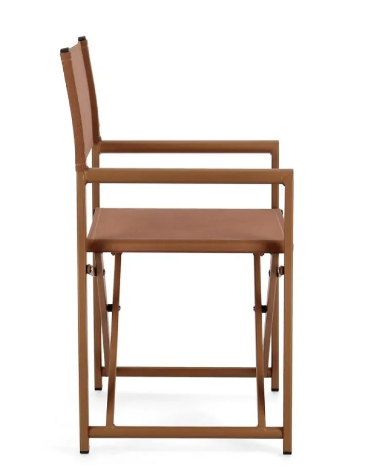 Bizzotto Sedie>SEDIA REGISTA IN ALLUMINIO PECAN - TAYLOR