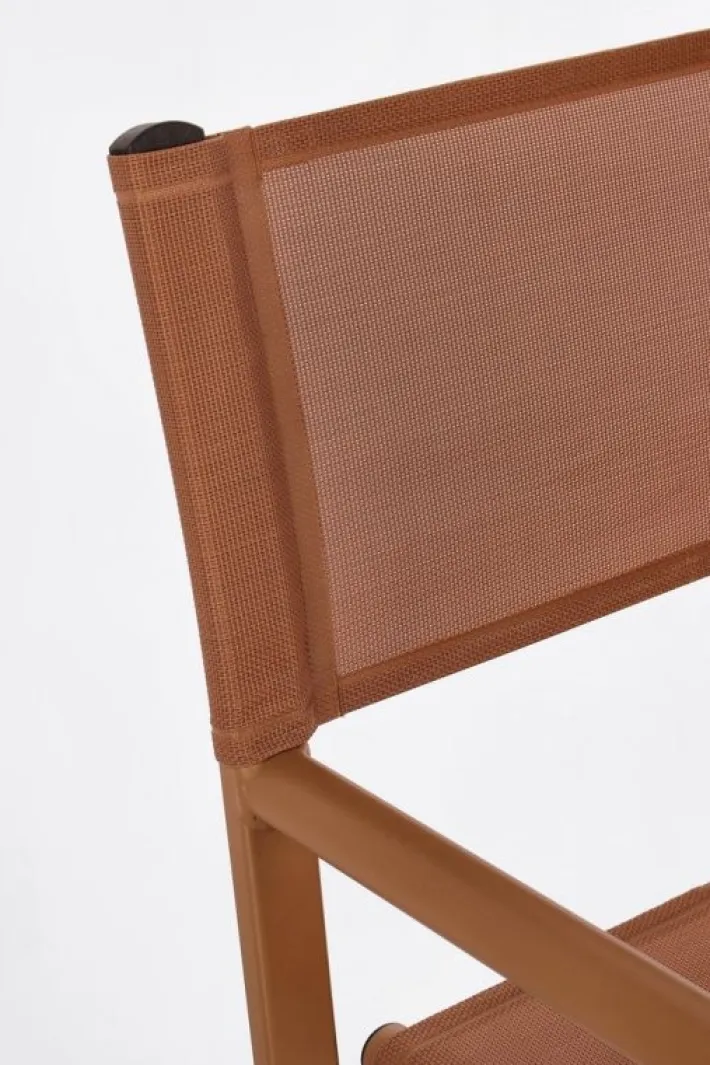 Bizzotto Sedie>SEDIA REGISTA IN ALLUMINIO PECAN - TAYLOR